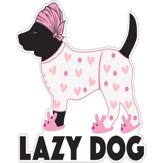 Lazy Dog 3" Sticker/Decal