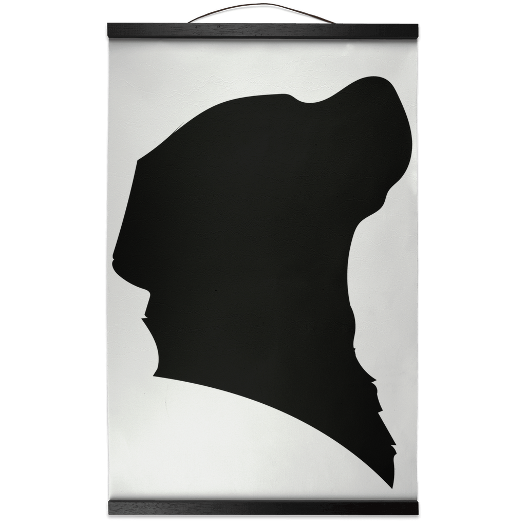 Labrador Retriever Victorian Silhouette Hanging Canvas Print