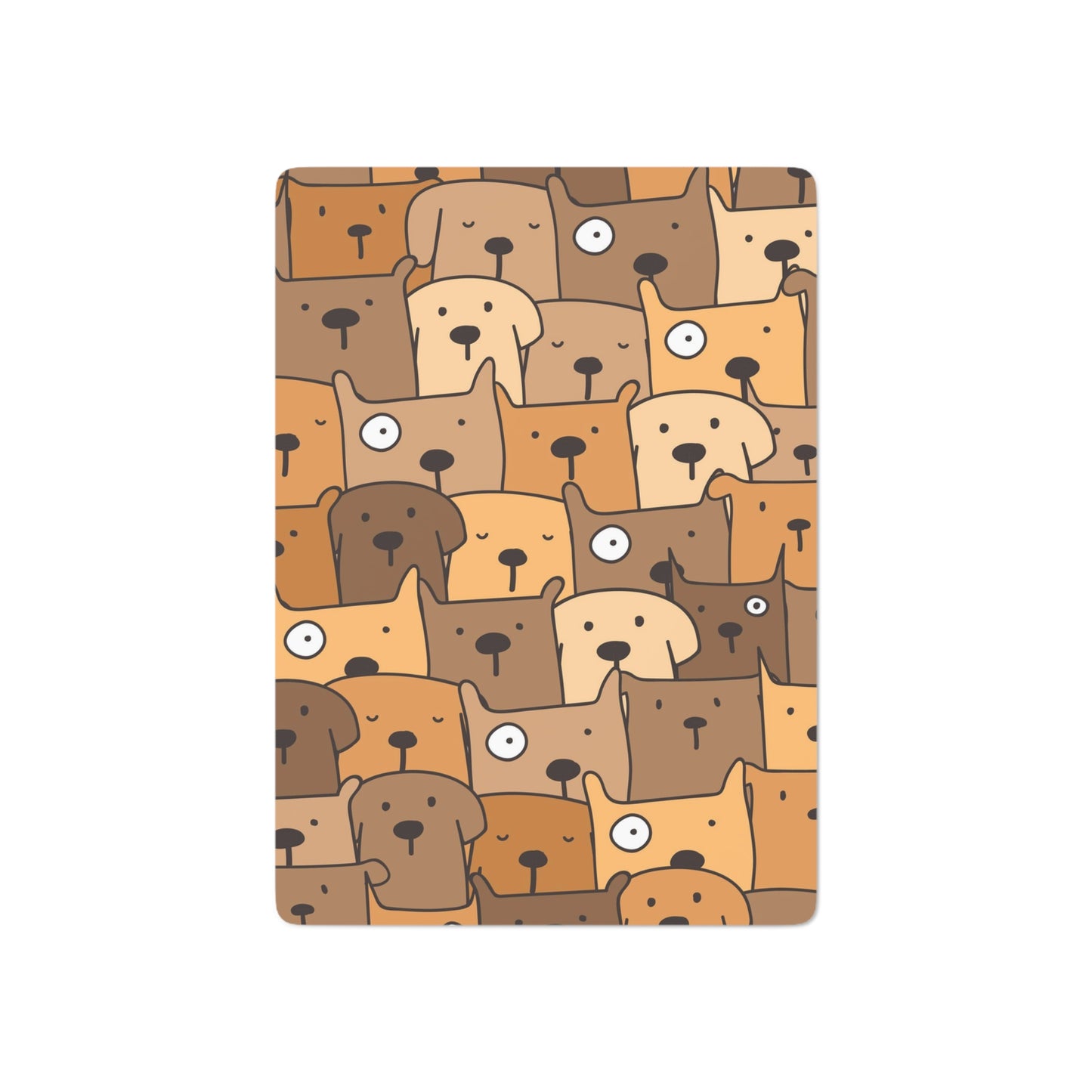 Brown Dog Playing Cards