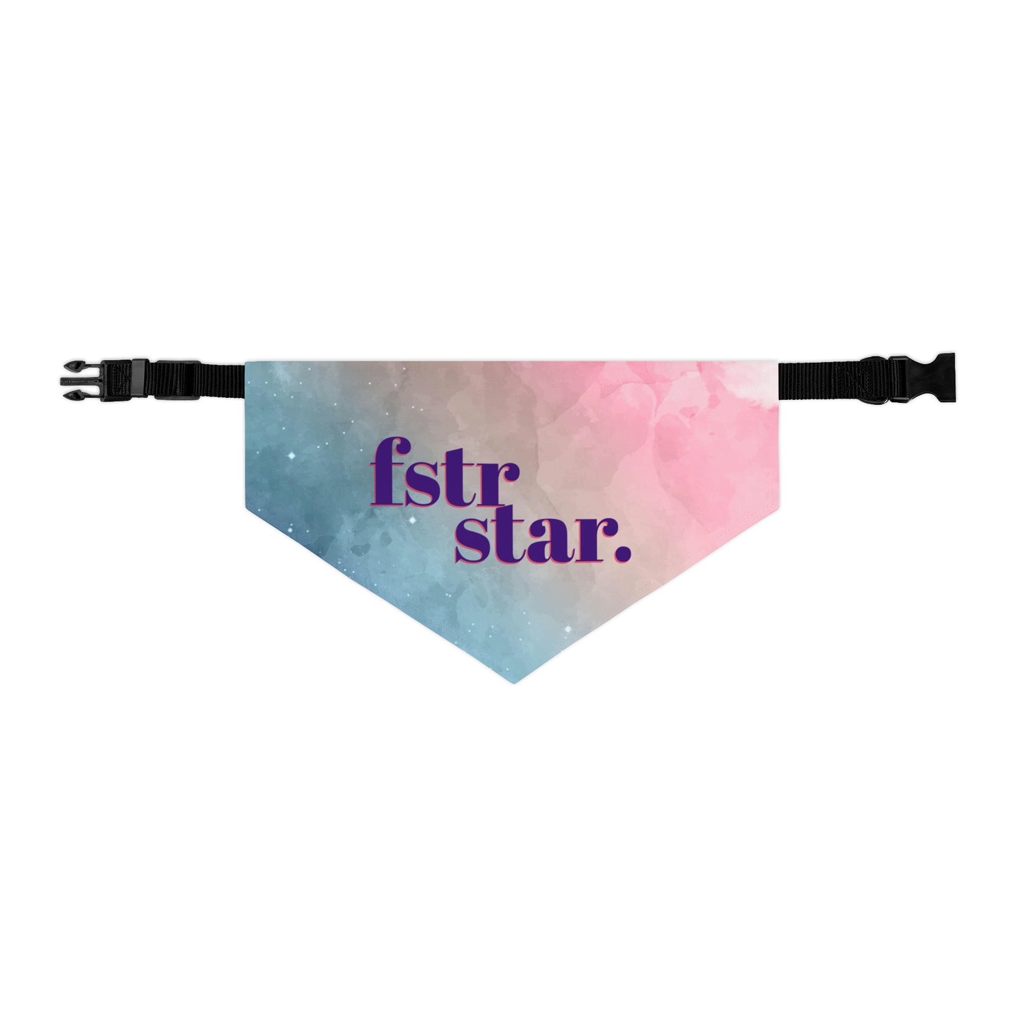 Foster Star Watercolor Pet Bandana Collar