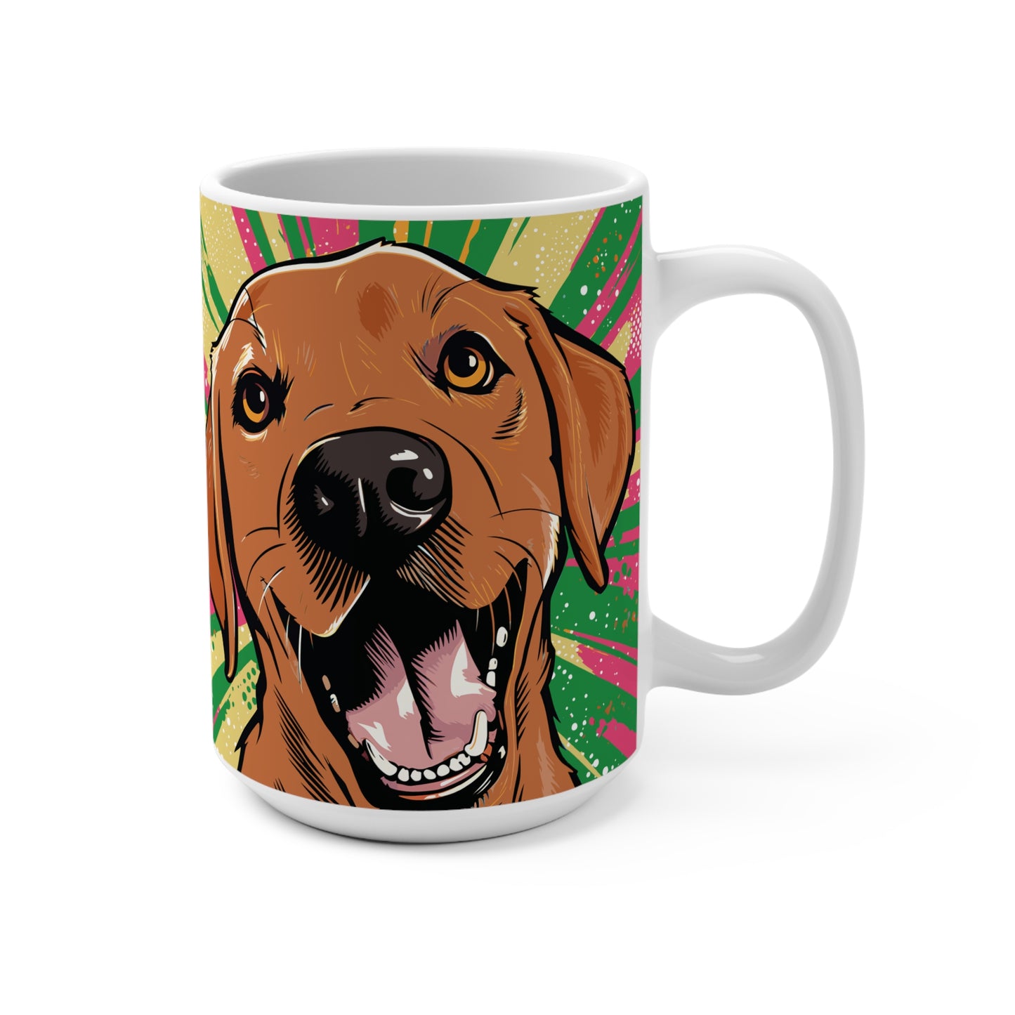 Fox Red Labrador Retriever Pop-Art 15 oz Mug