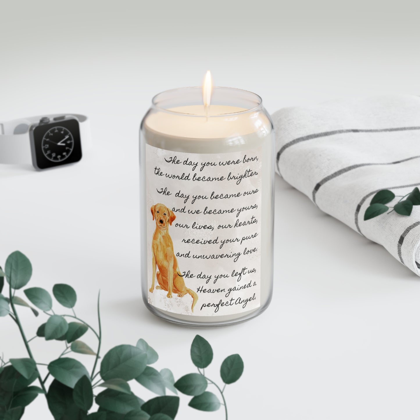 The Day - Fox Red Labrador Retriever Pet Memorial Scented Candle