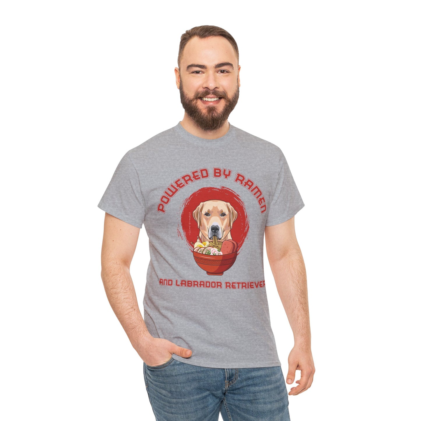 Labrador Retriever and Ramen Unisex Cotton Tee