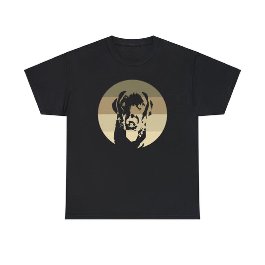 Labrador Retriever Vintage Black Cotton Tee