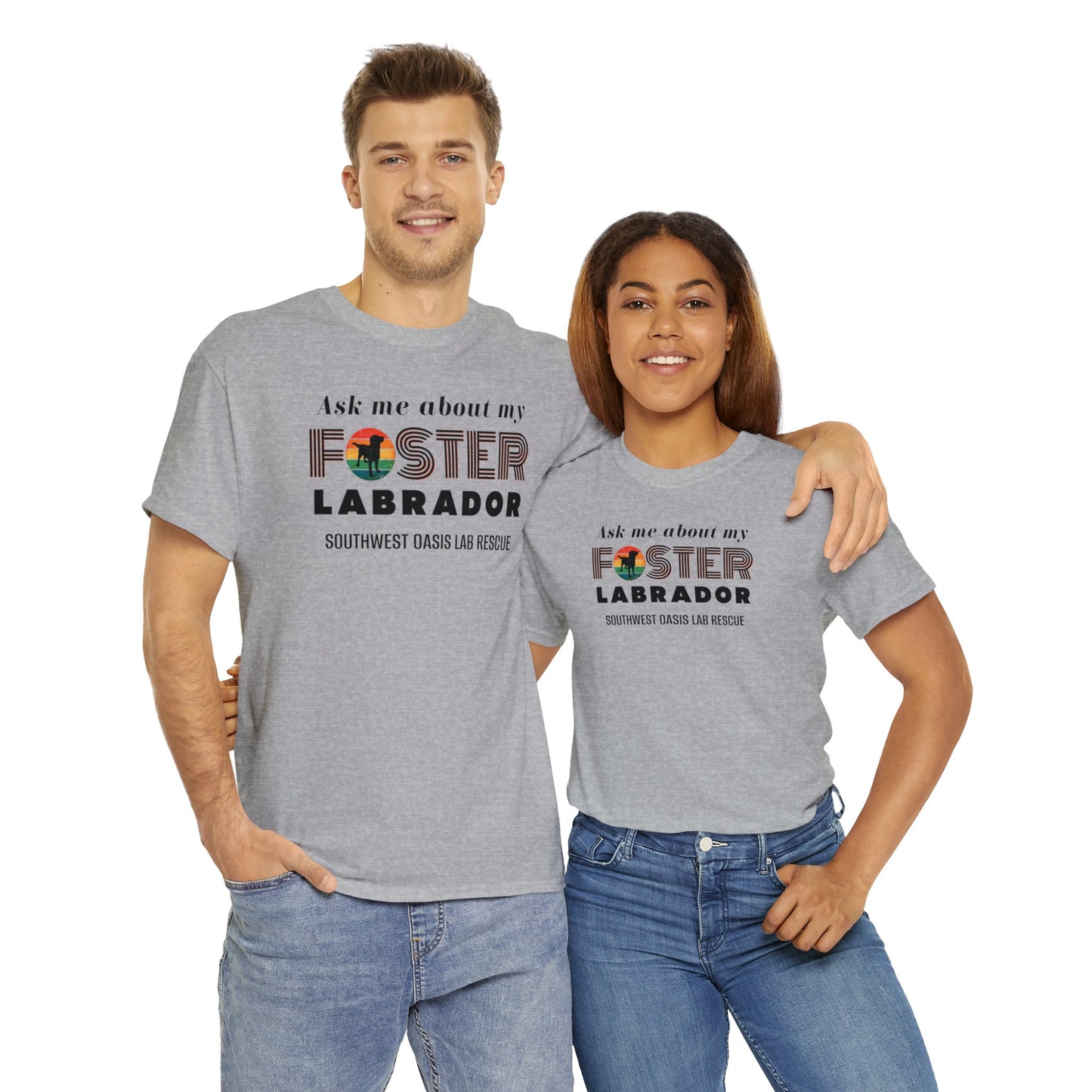 SOLR Ask Me About My Foster Lab Unisex Heavy Cotton Tee