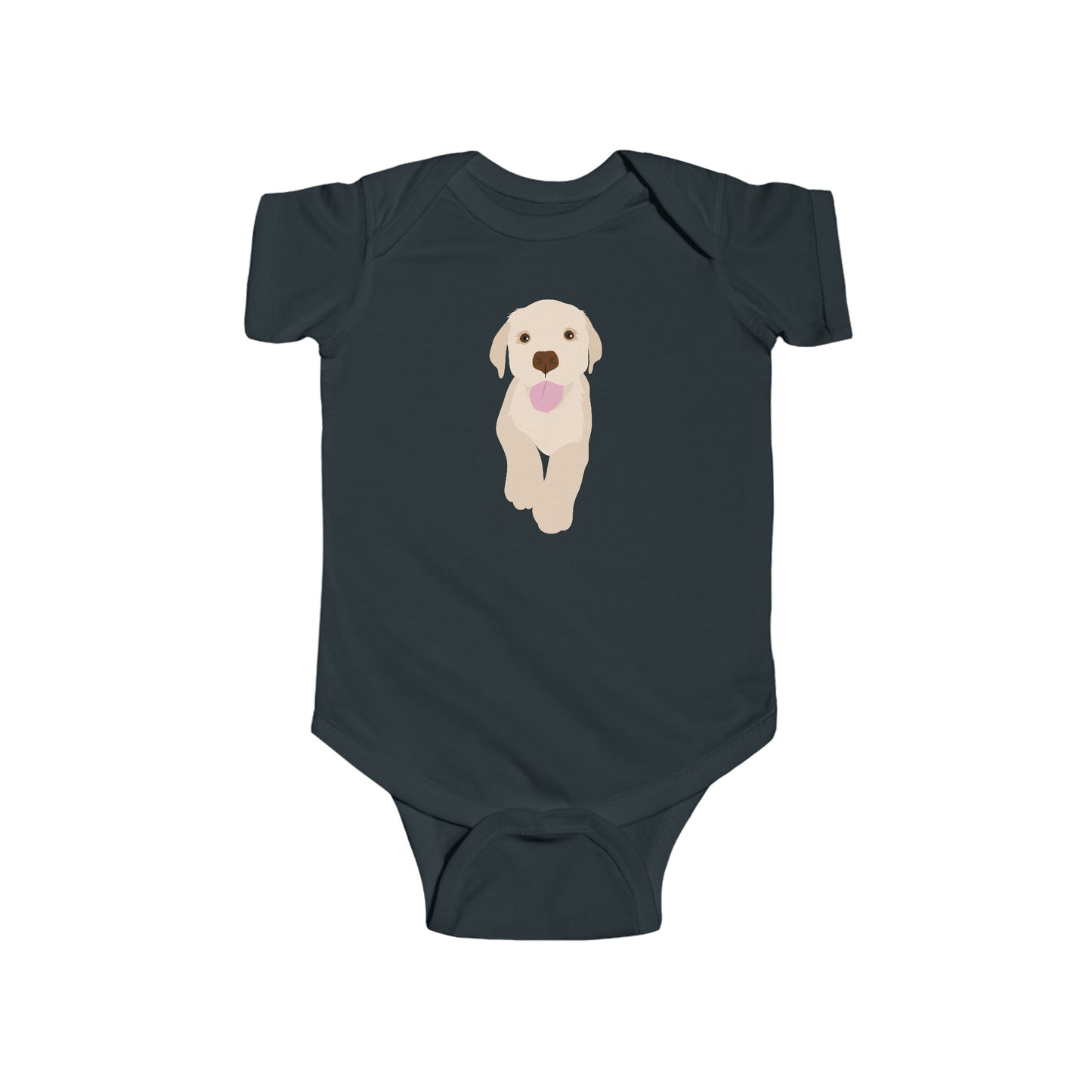 Yellow Labrador Retriever Puppy Infant Fine Jersey Bodysuit
