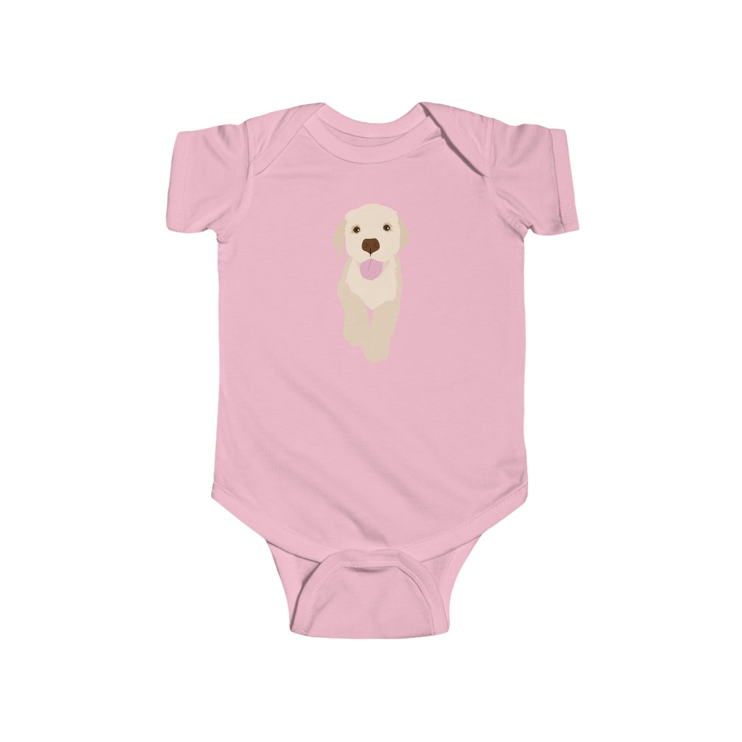 Yellow Labrador Retriever Puppy Infant Fine Jersey Bodysuit