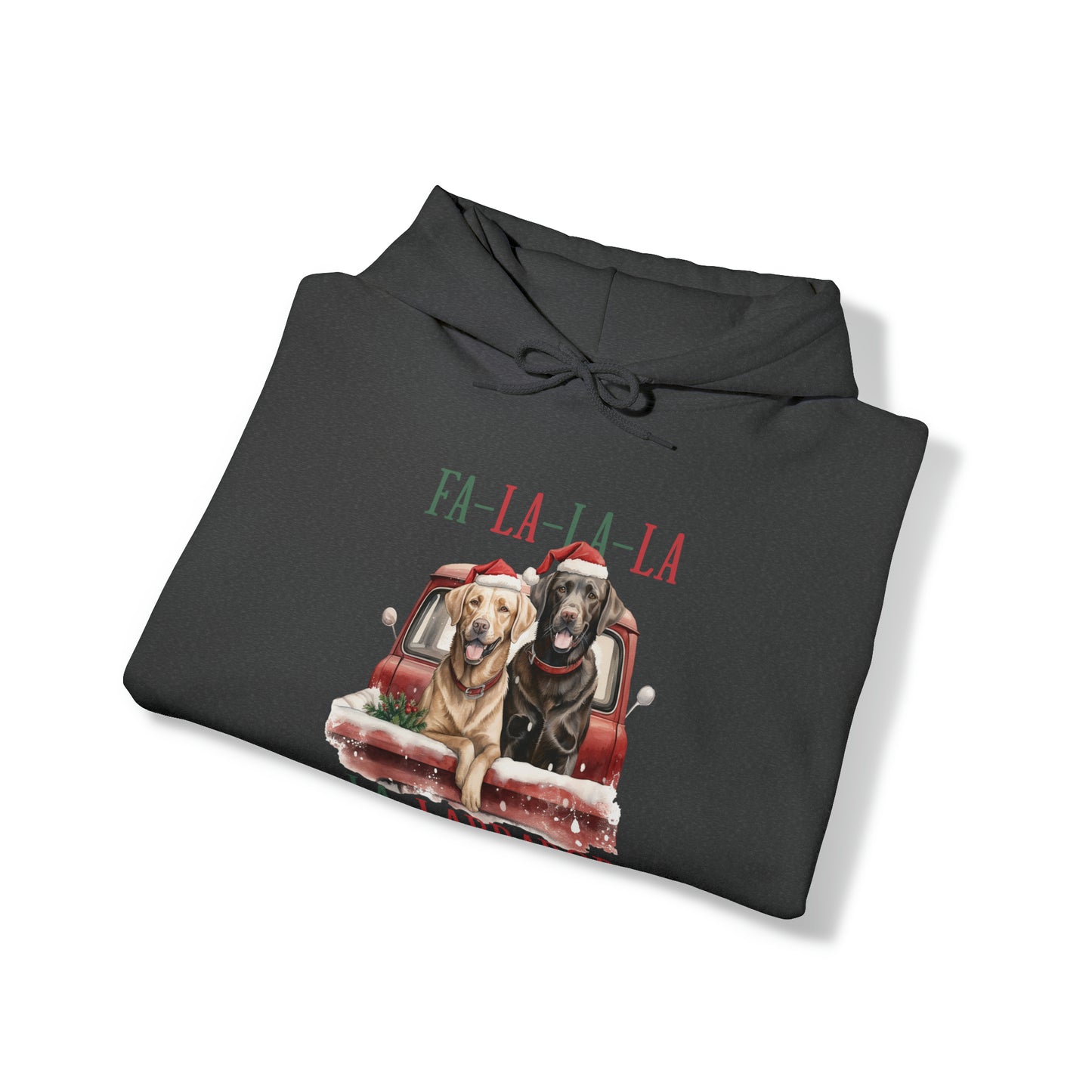 Fa-La-La-La-Labrador Unisex Heavy Blend Hooded Sweatshirt