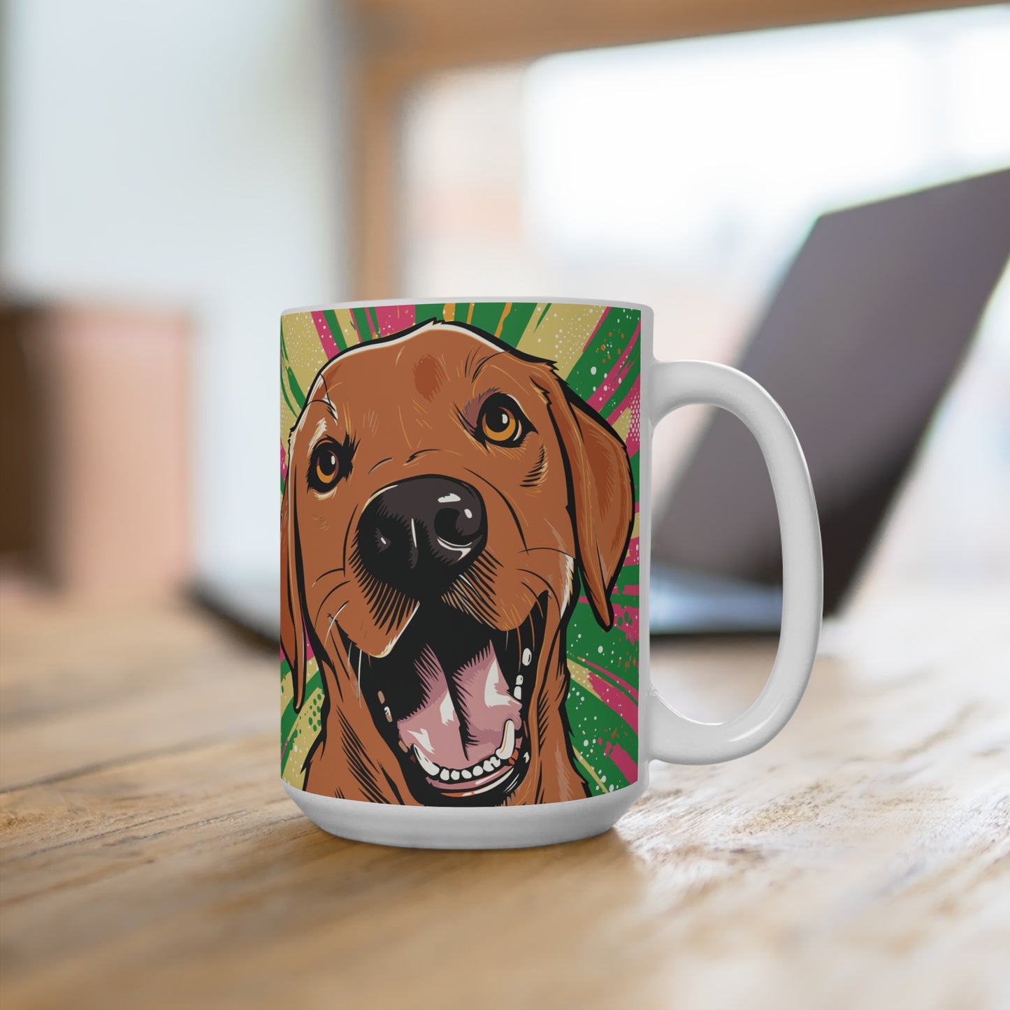 Fox Red Labrador Retriever Pop-Art 15 oz Mug