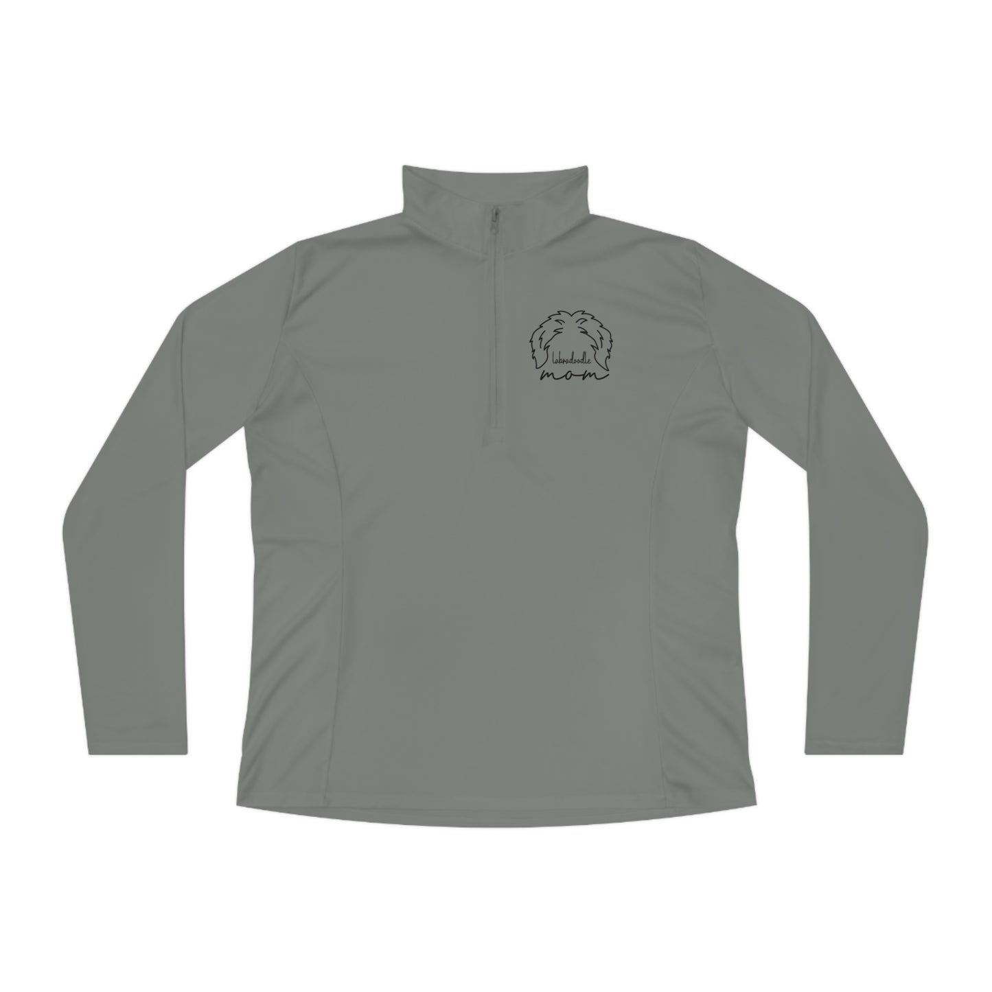 Labradoodle Mom Ladies Quarter-Zip Pullover