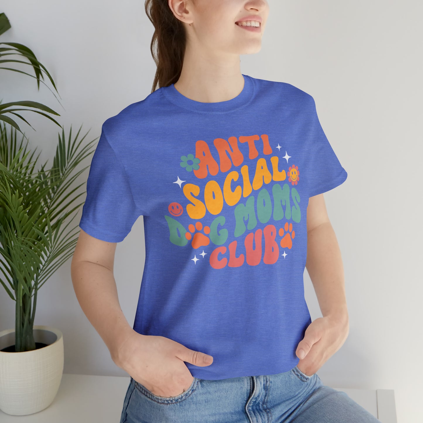 Anti-Social Dog Moms Club Short Sleeve Tee