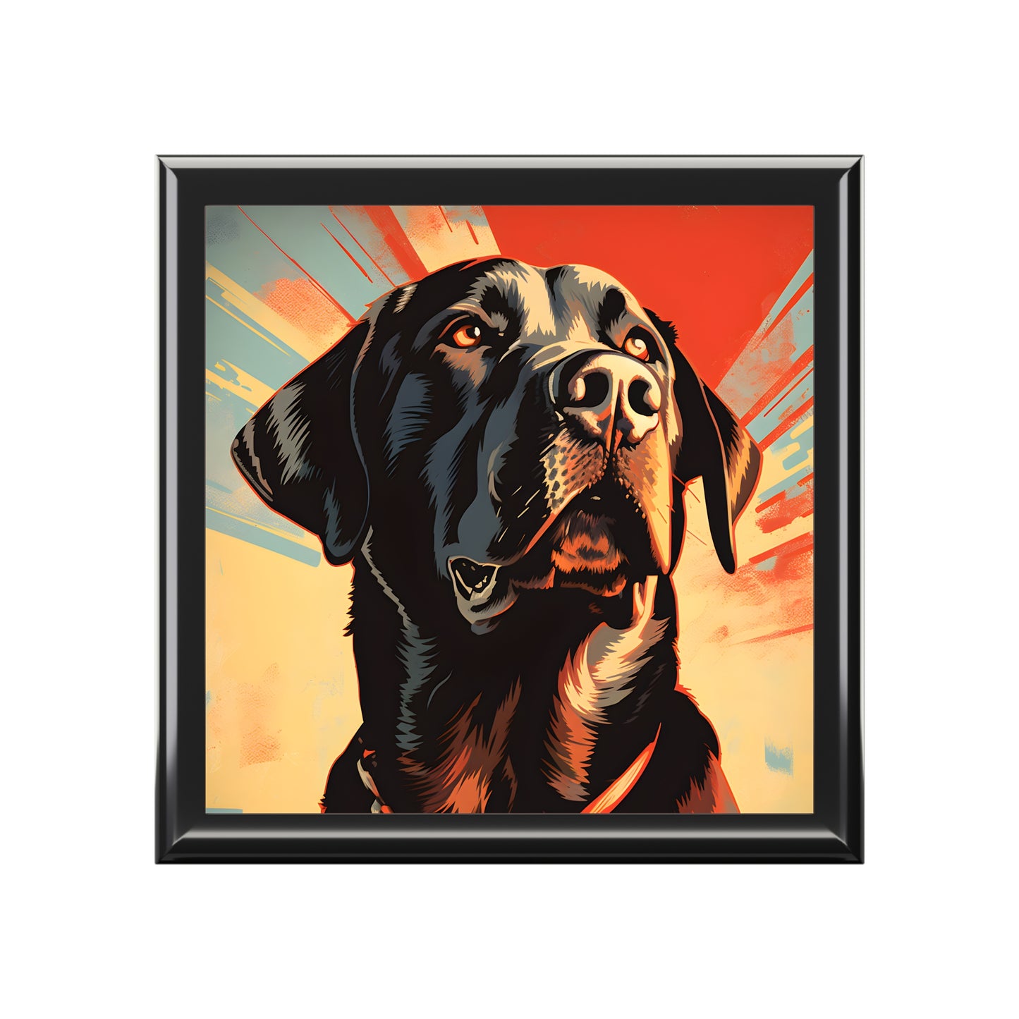 Labrador Retriever Pop-Art Jewelry Box