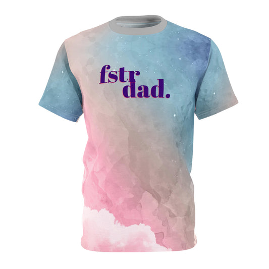 Foster Dad Watercolor Polyester Tee