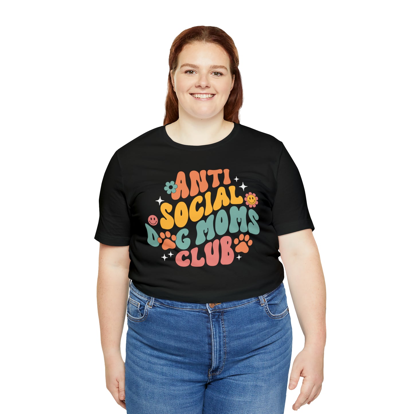 Anti-Social Dog Moms Club Short Sleeve Tee