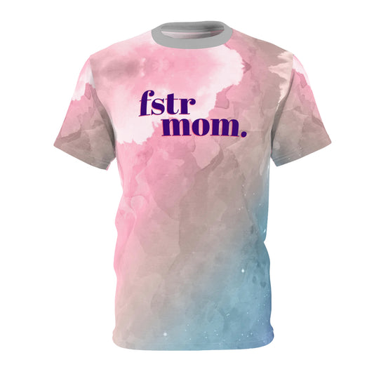 Foster Mom Watercolor Polyester Tee