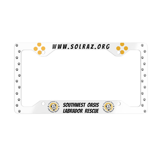 SOLR Support Metal License Plate Frame