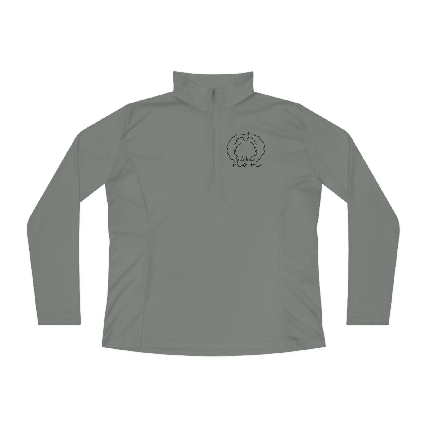 Goldendoodle Mom Ladies Quarter-Zip Pullover