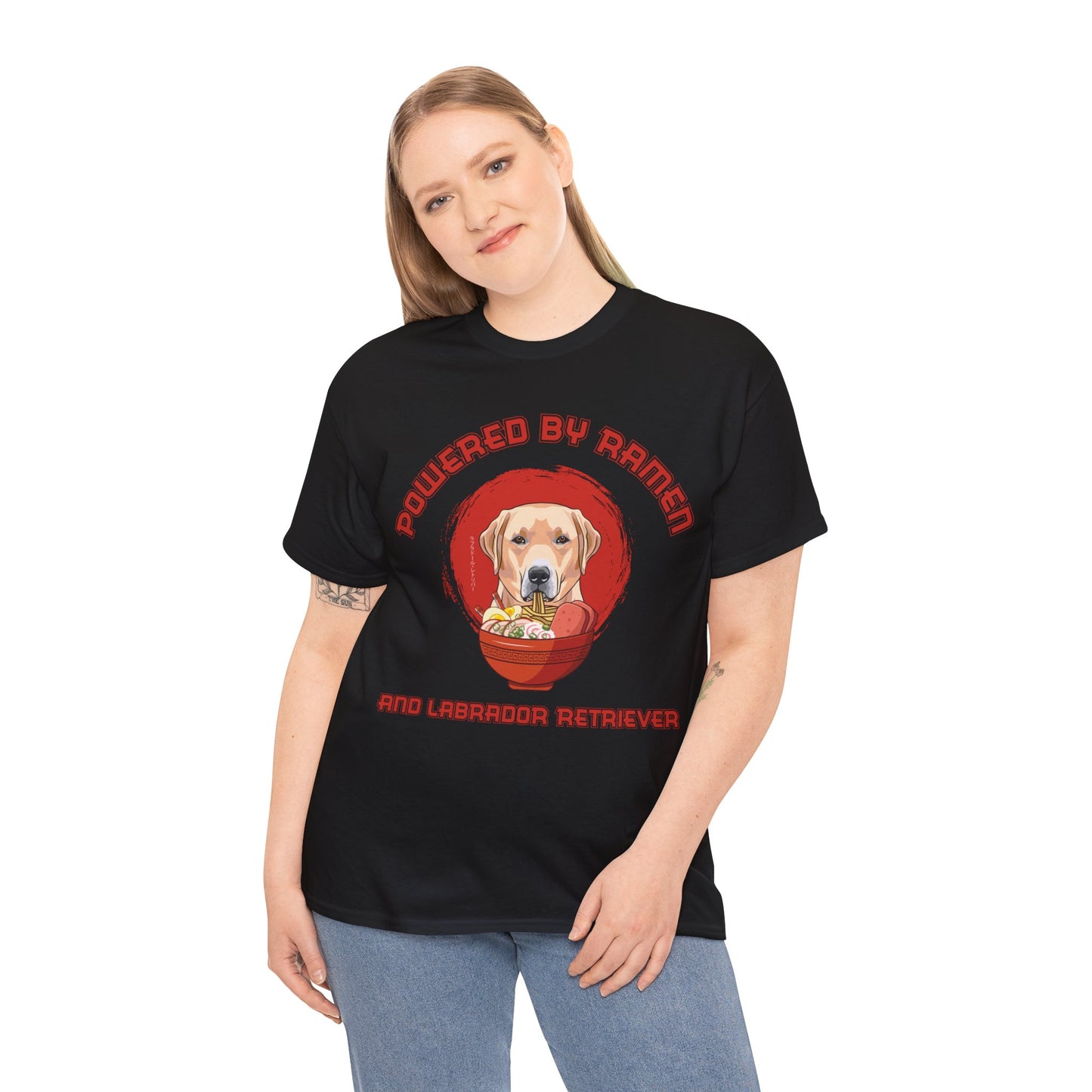 Labrador Retriever and Ramen Unisex Cotton Tee