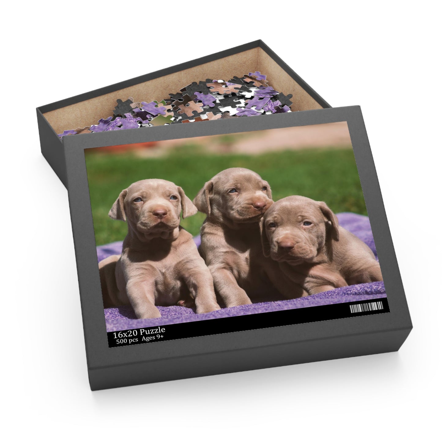 Silver Labrador Retriever Puzzle (120 or 500-Piece)