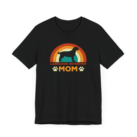 Labrador Retriever Mom Retro Lightweight Jersey Tee