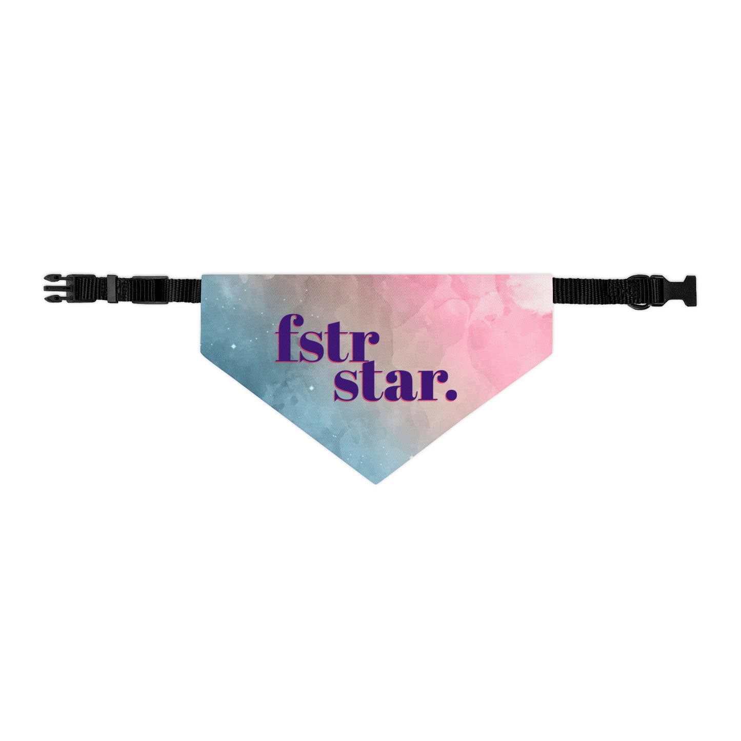 Foster Star Watercolor Pet Bandana Collar