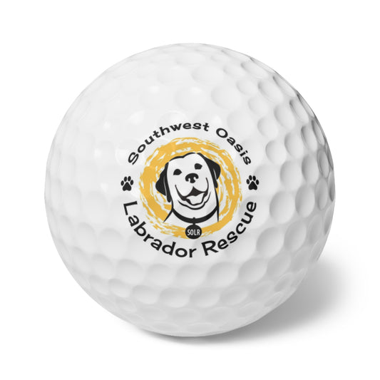 Southwest Oasis Labrador Rescue (SOLR) Golf Balls, 6pcs