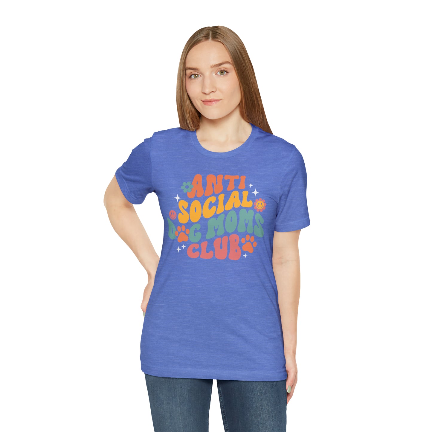 Anti-Social Dog Moms Club Short Sleeve Tee