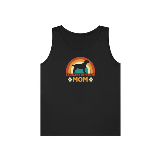 Labrador Retriever Mom Retro Heavy Cotton Tank Top