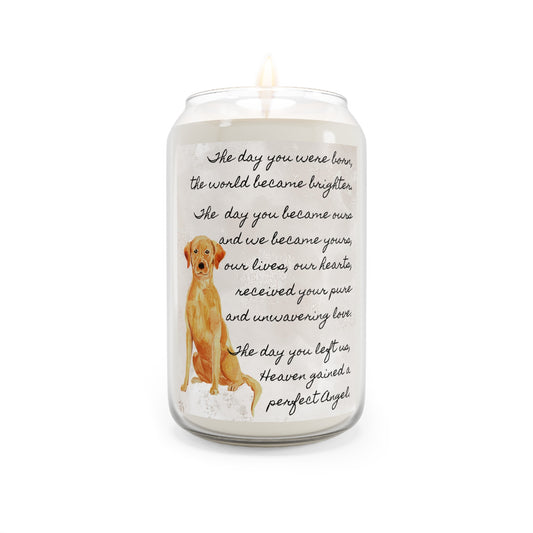 The Day - Fox Red Labrador Retriever Pet Memorial Scented Candle