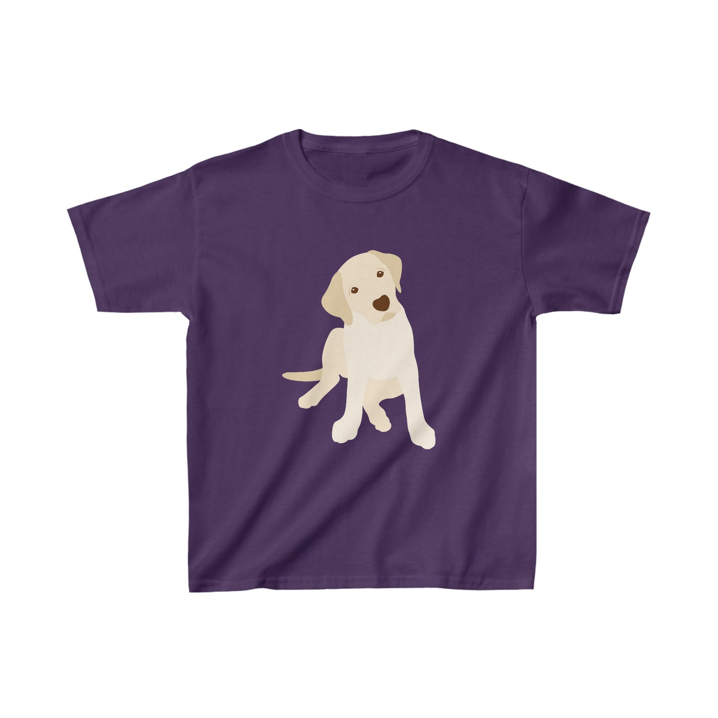 Yellow Labrador Retriever Kids Heavy Cotton Tee