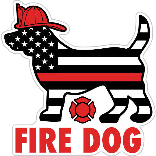 Fire Dog 3" Sticker/Decal
