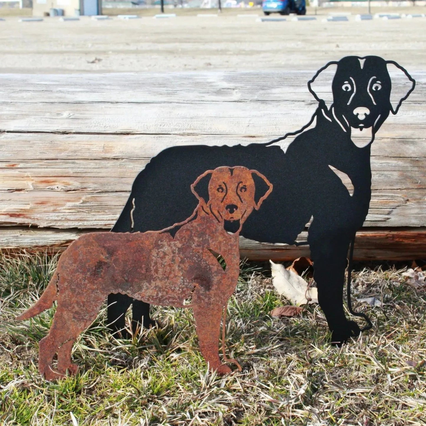 Chesapeake Bay Retriever Corten Steel Outdoor Silhouette