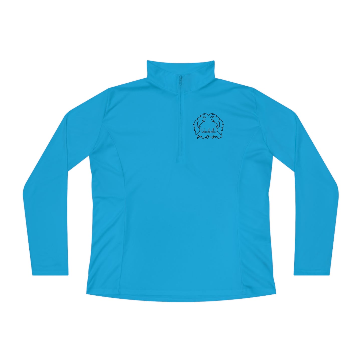 Labradoodle Mom Ladies Quarter-Zip Pullover