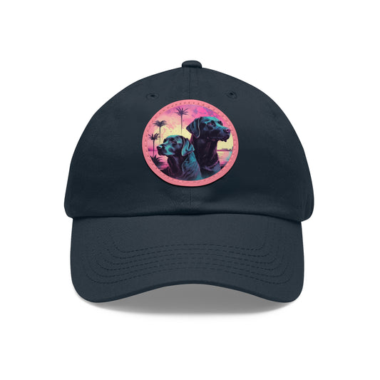 Streetwear Navy Labrador Dad Hat with Patch