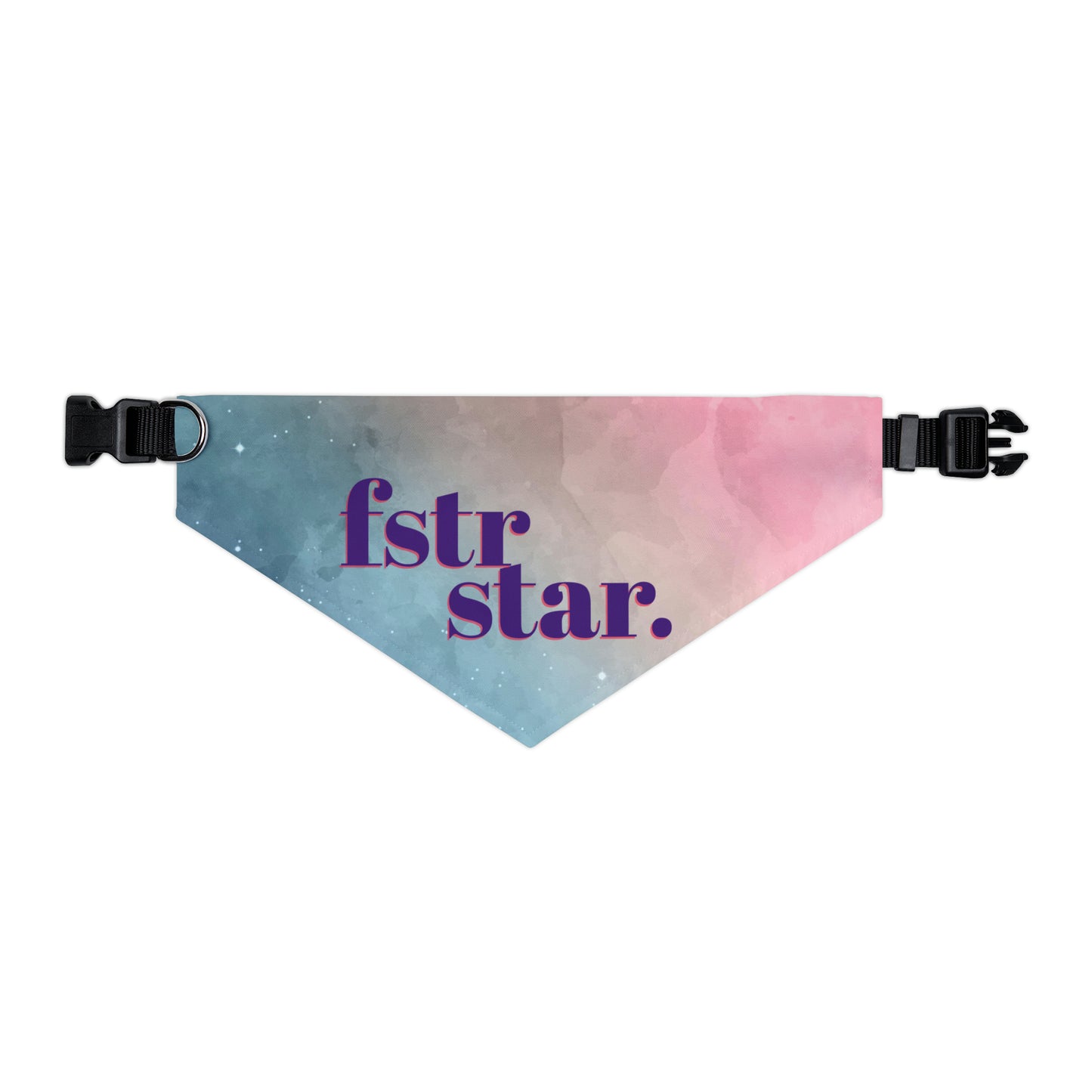 Foster Star Watercolor Pet Bandana Collar