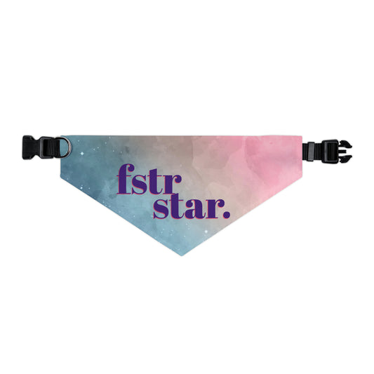 Foster Star Watercolor Pet Bandana Collar