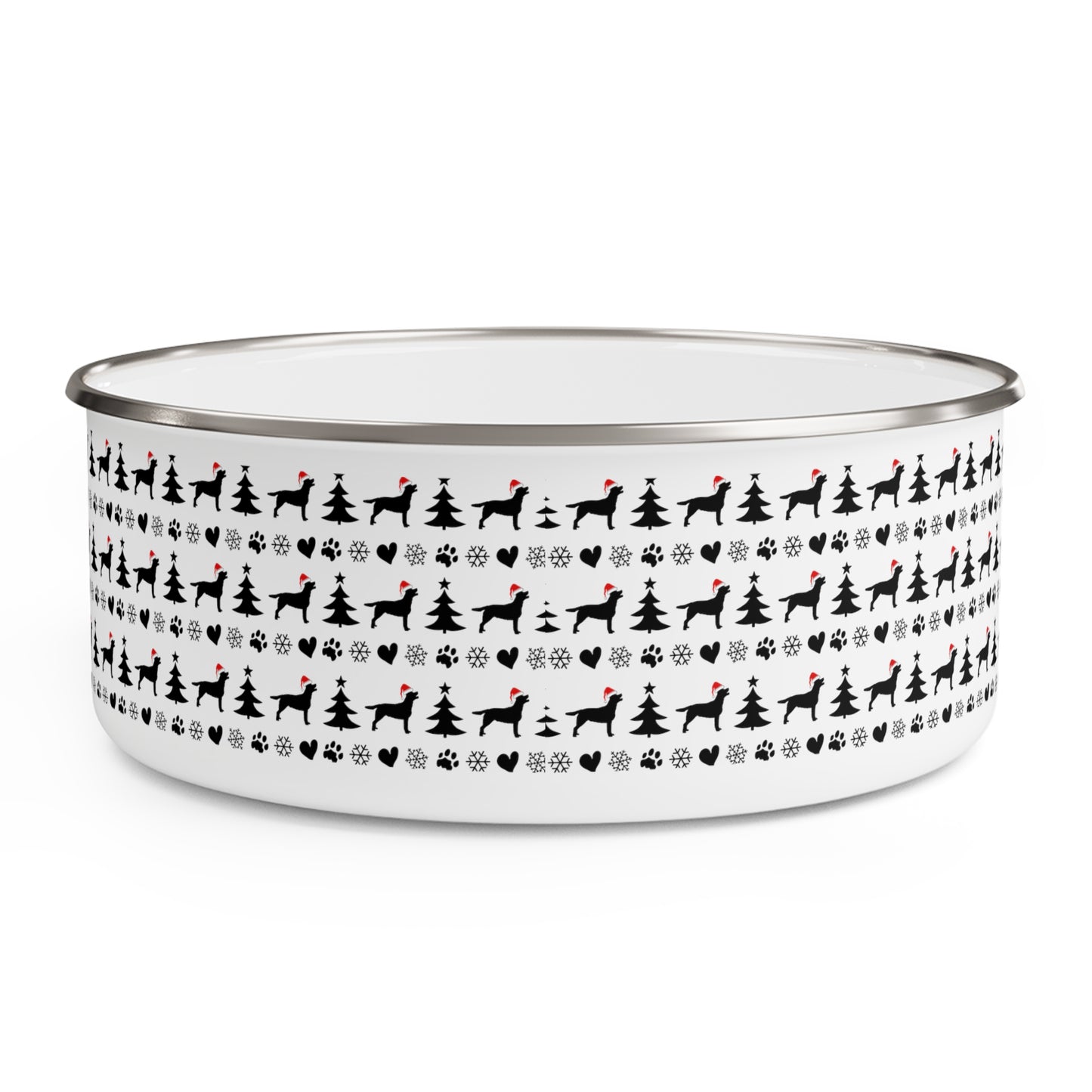 Labrador Retriever Santa Silhouette Bowl