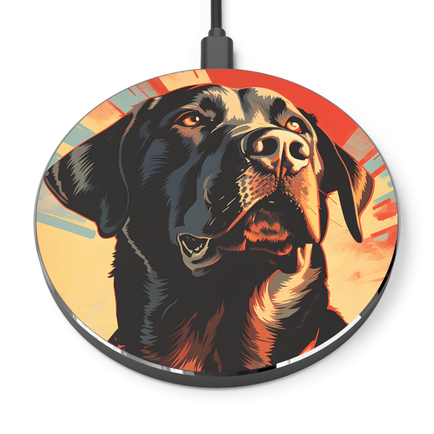 Labrador Retriever Pop-Art Wireless Charger