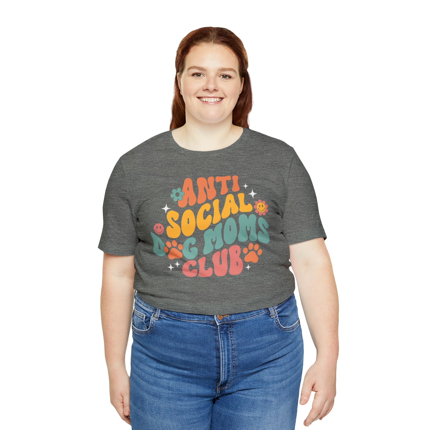 Anti-Social Dog Moms Club Short Sleeve Tee