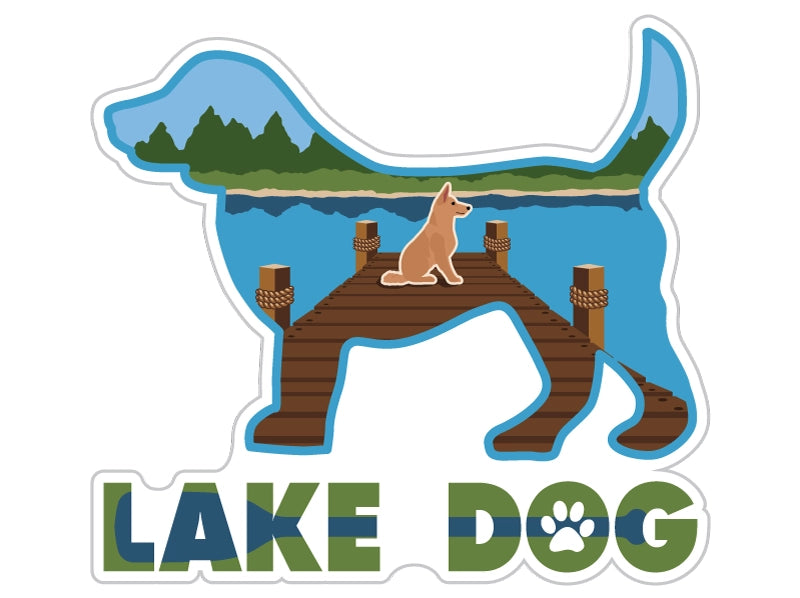 Lake Dog 3" Sticker/Decal