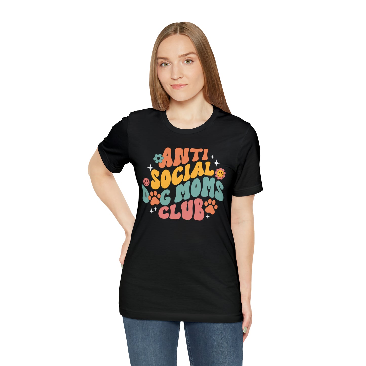 Anti-Social Dog Moms Club Short Sleeve Tee