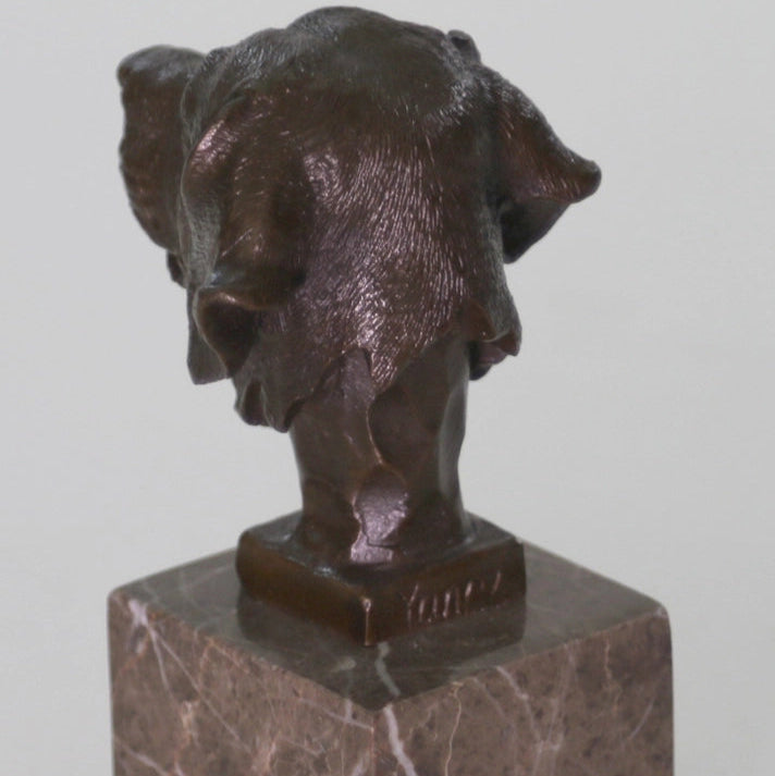 Labrador Retriever Head Bronze Handmade Sculpture