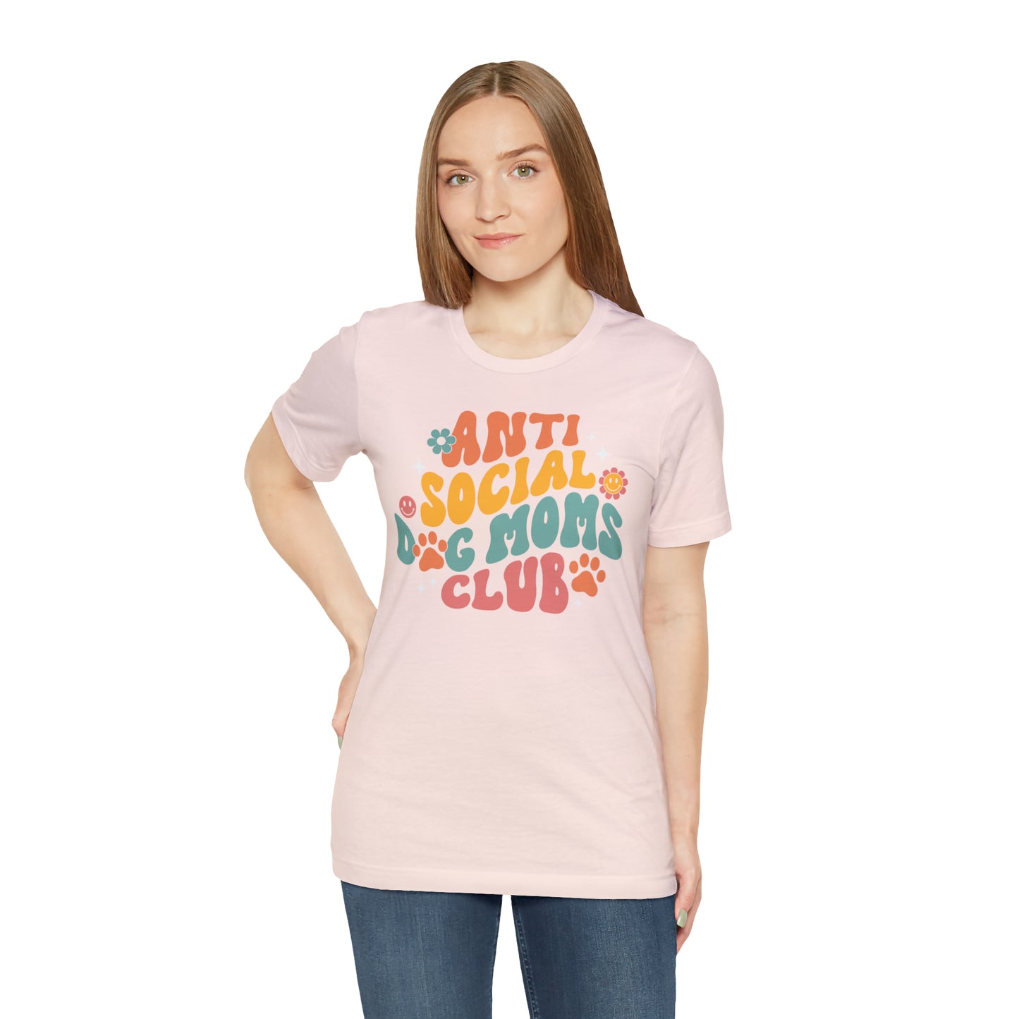 Anti-Social Dog Moms Club Short Sleeve Tee