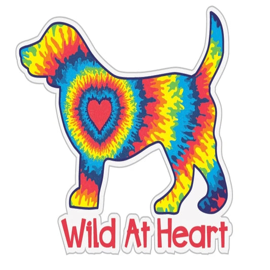 Wild at Heart Dog 3" Sticker/Decal