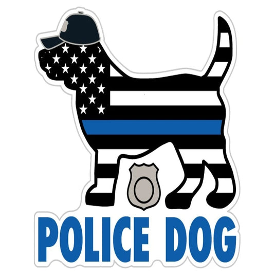 Police Dog 3" Sticker/Decal