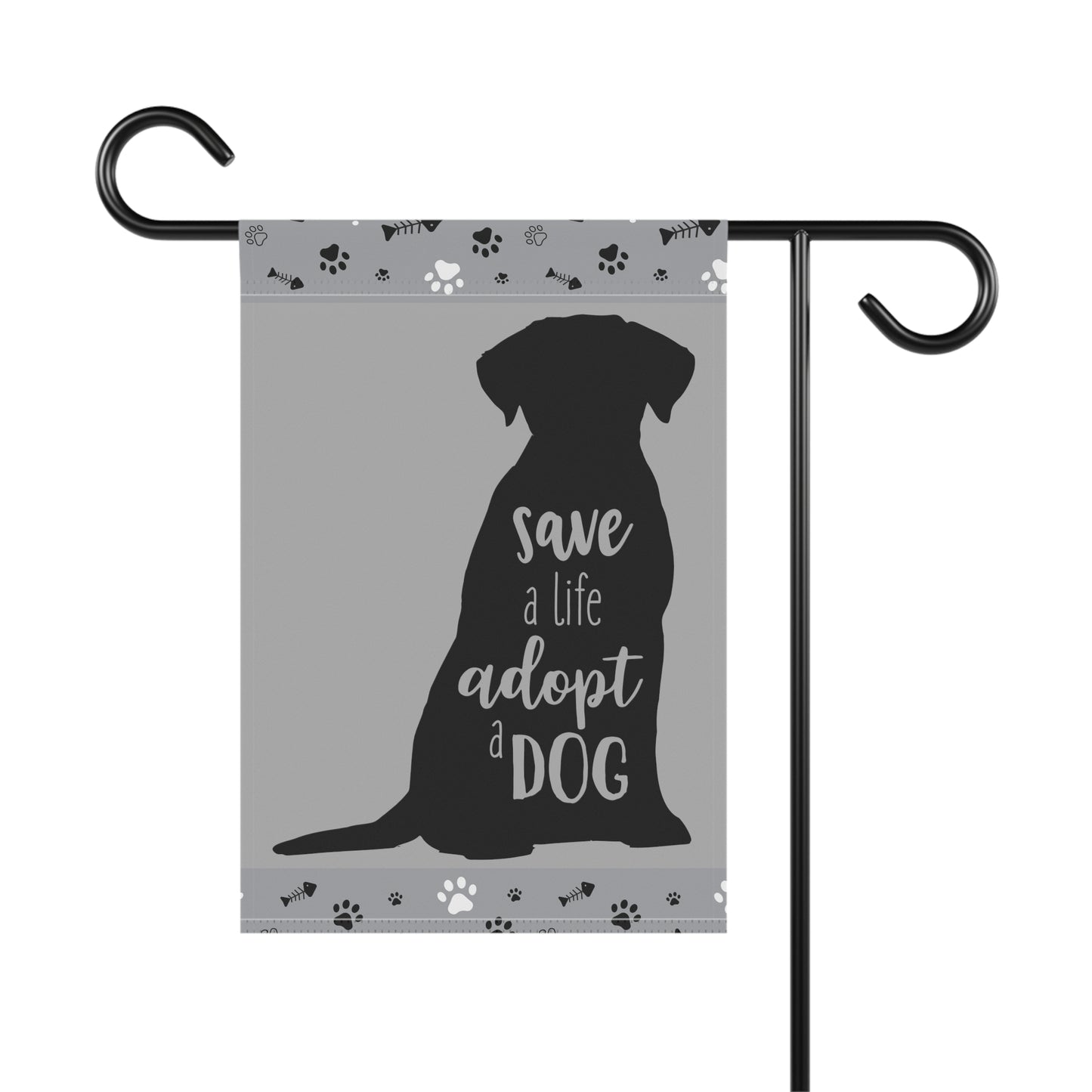 Save a Life Adopt a Dog Garden Banner