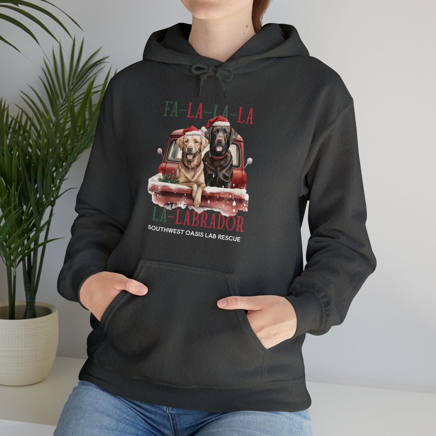 Fa-La-La-La-Labrador Unisex Heavy Blend Hooded Sweatshirt