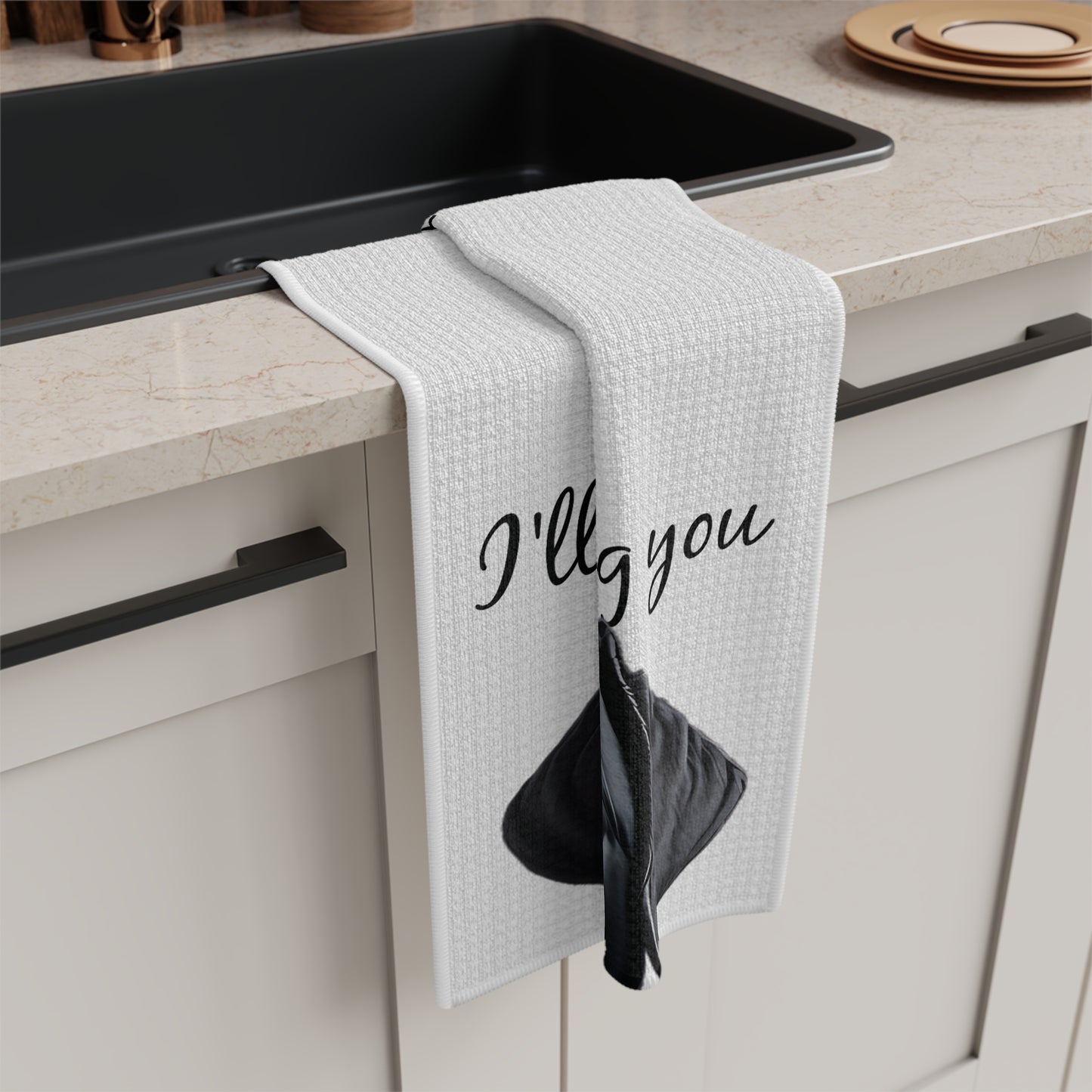 Every Snack You Make Black Labrador Retriever Microfiber Tea Towel