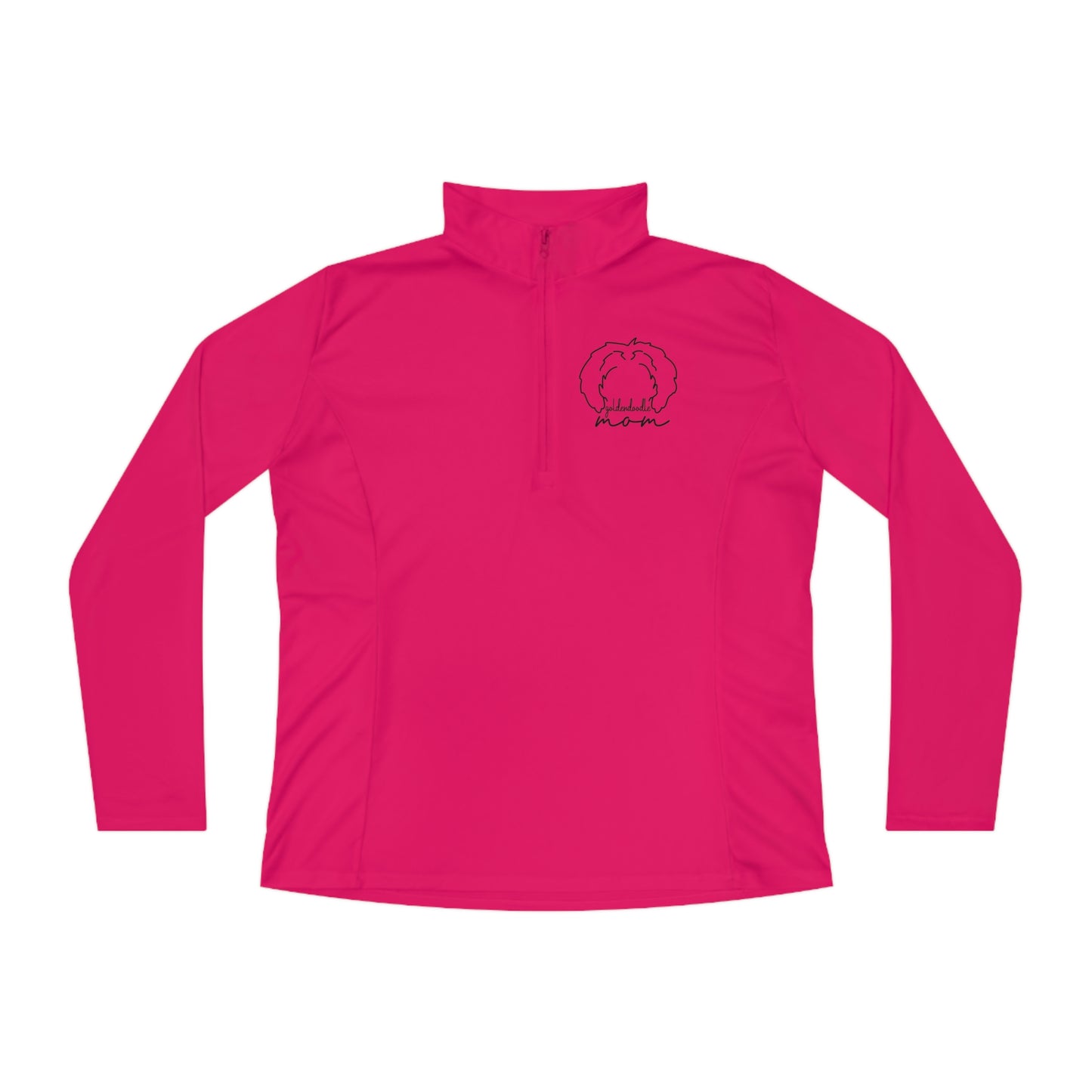 Goldendoodle Mom Ladies Quarter-Zip Pullover