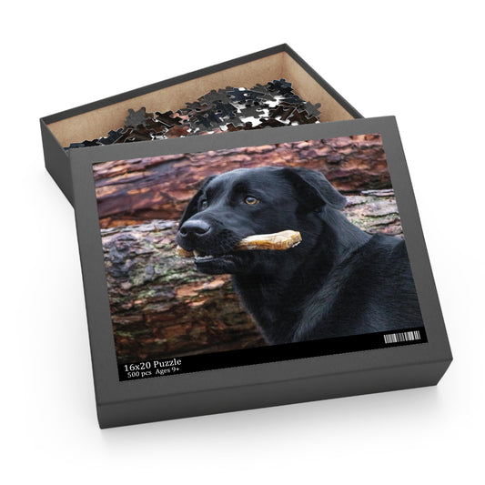Black Labrador Retriever Puzzle (120 or 500-Piece)